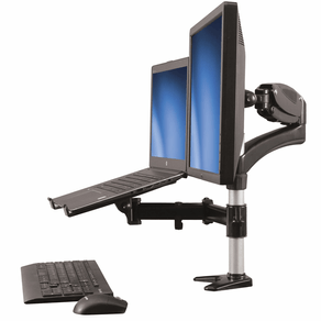 Single-Monitor-Arm-with-Laptop-Stand
