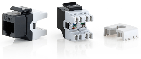 KIT 8 UDS CONECTOR HEMBRA RJ45 UTP CAT6 PANEL KEYSTONE