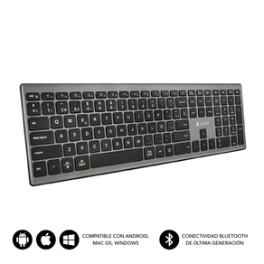 TECLADO-INALAMBRICO-SUBBLIM-BLUETOOTH-PURE-GREY