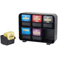 Miniatura 2 de ORGANIZADOR LA HORA DEL CAFE 6 COMPARTIMENTOS INFUSIONES Y CAPSULAS 130X260X200 MM NEGRO ARCHIVO 2000 CD906 NE