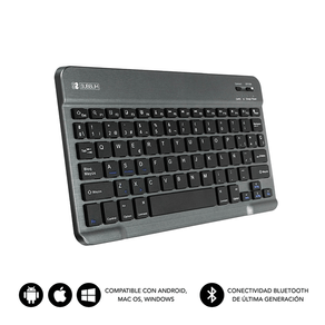 TECLADO-SUBBLIM-WIRELESS-SMART-BT-GREY