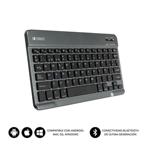 TECLADO-SUBBLIM-WIRELESS-SMART-BT-GREY