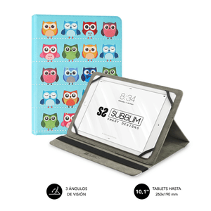 FUNDA-TABLET-101---SUBBLIM-TRENDY-CASE-OWLS