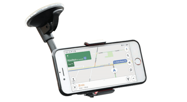 UNIVERSAL CAR FLEXIBLE SUCTION MOUNT WITH SMARTPHONE CLIP