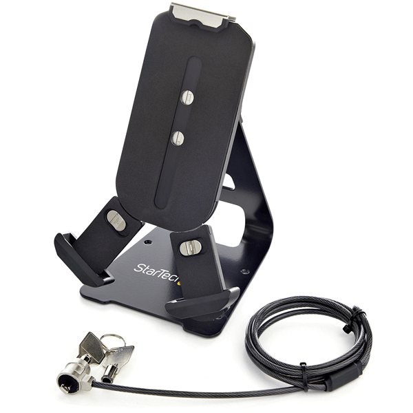 SECURE TABLET STAND W/ K-SLOT CABLE LOCK - FOR 7.9-13IN TABL ET