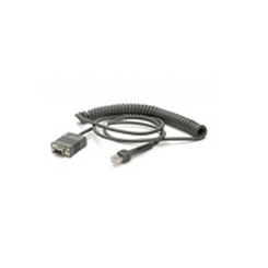 CABLE - RS232: DB9 FEMALE CONNECTOR 9 FT.(2.8M) COILED POWER PIN 9 TXD ON 2  TRUE CONVERTER -30C
