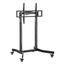 AISENS-Soporte-de-suelo-motorizado-pro-con-ruedas-para-monitor-TV-120kg-de-55-100--Negro