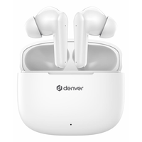 Miniatura 1 de AURICULARES BLUETOOTH DENVER TWE-48W INALAMBRICOS BLANCOS
