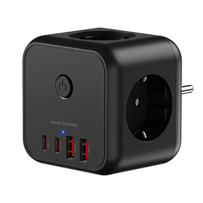 POWERCUBE-MARS-GAMING-MD-CUBE20-4-USB-3-TOMAS-DE-CORRIENTE.-REGLETA-COLOR-NEGRO
