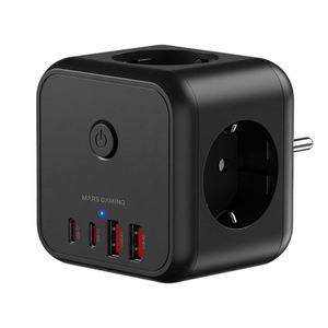 POWERCUBE-MARS-GAMING-MD-CUBE20-4-USB-3-TOMAS-DE-CORRIENTE.-REGLETA-COLOR-NEGRO