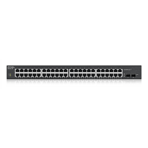 Zyxel-GS1900-48HP-v2--48-puertos-GbE-L2-Smart-Switch--170-Watt--montaje-en-rack.-Soporta-IPv6--VLAN.-No-gestionable-via