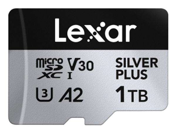 LEXAR 1TB MICROSDXC UHS-I HIGH-PERFORMANCE SILVER PLUS UP TO 205MB/S READ 150MB/S WRITE C10 A2 V30 U3,WITH ADAPTER