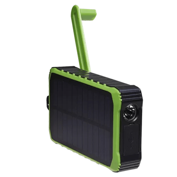 POWEBANK DENVER SOLAR DE 10000MAH CON MANIVELA MANUAL