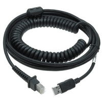 Miniatura 1 de Cable USB Type A TPUW Coiled Power off Terminal 5M Black