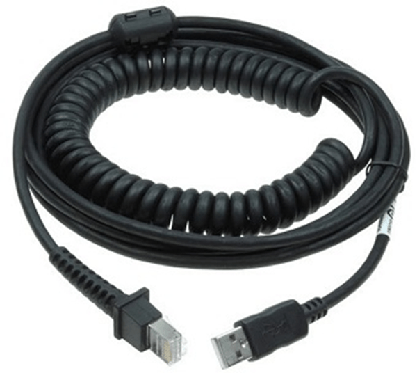 Cable USB Type A TPUW Coiled Power off Terminal 5M Black