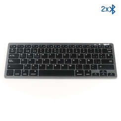 iggual Teclado Bluetooth Slim TKL-BT negro