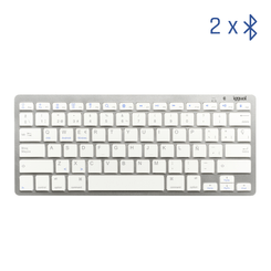 iggual Teclado Bluetooth Slim TKL-BT plata