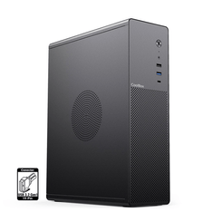 COOLBOX  COOLBOX CAJA MATX SLIM T100 USB-C 3.2 GEN1 FULL METAL S/FTE + 1 VENT. 90MM  Negro