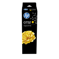 HP Botellas de tinta GT52 Amarilla