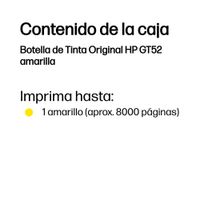 Miniatura 4 de HP Botellas de tinta GT52 Amarilla
