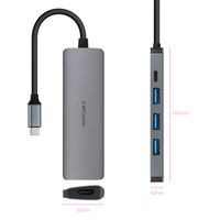 Miniatura 3 de Nanocable Hub USB-C 3xUSB-A+HDMI+USB-C PD