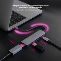 Miniatura 5 de Nanocable Hub USB-C 3xUSB-A+HDMI+USB-C PD