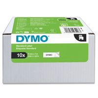 Miniatura 2 de DYMO Cinta LM D1 Multipack 9mmx7m  VALUE PACK (S0720680 10 rollos) Negro/blanco
