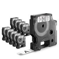 Miniatura 14 de DYMO Cinta LM D1 Multipack 9mmx7m  VALUE PACK (S0720680 10 rollos) Negro/blanco