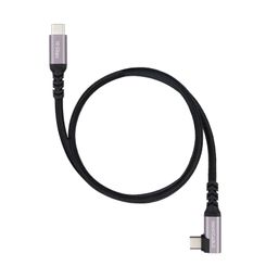 Nanocable Cable USB-C 3.2 GEN2 Acodado 100W 2 M