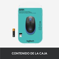 Miniatura 14 de RATON LOGITECH INALÁMBRICO M190 AZUL
