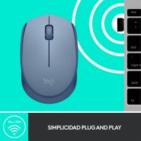 Miniatura 10 de RATON INALAMBRICO LOGITECH M171 GRIS