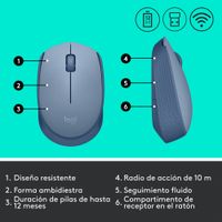 Miniatura 11 de RATON INALAMBRICO LOGITECH M171 GRIS