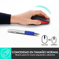 Miniatura 9 de RATON LOGITECH INALAMBRICO M190 ROJO