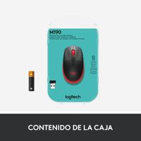 Miniatura 13 de RATON LOGITECH INALAMBRICO M190 ROJO