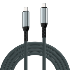 CABLE EWENT USB 4 GEN3 TIPO-C/M A TIPO-C/M FABRIC 2M BLANCO/NEGRO