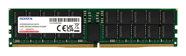ADATA RAM AD5R560064G40-SHYA 64G 5600M DDR5 RDIMM