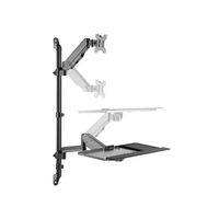 Miniatura 4 de SOPORTE DE PARED EQUIP 650170 PARA PANTALLA 17"-32" CPU Y TECLADO Max. 8Kg VESA 100x100