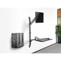 Miniatura 12 de SOPORTE DE PARED EQUIP 650170 PARA PANTALLA 17"-32" CPU Y TECLADO Max. 8Kg VESA 100x100
