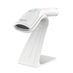 iggual Lector código barras 2D USB botón blanco