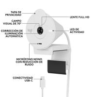 Miniatura 12 de Logitech Brio 300 FullHD webcam OFFWHITE
