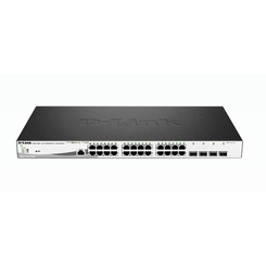 SWITCH SEMIGESTIONABLE D-LINK DGS-1210-28MP/E 24P GIGA (24P POE 370W) + 4P GIGA COMBO RACK