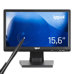 IGGUAL  Monitor táctil resistivo 15,6" 16:9 HD+ 15.6" TFT-LCD HD+ Táctil