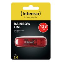Miniatura 5 de Intenso 3502491 Lápiz USB 2.0 Rainbow 128GB Rojo