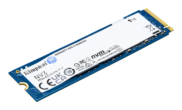 KINGSTON 1000G NV3 M.2 2280 NVMe SSD SSD 1000GB M.2 6000MB/s PCI Express 4.0 NVMe