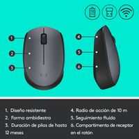 Miniatura 13 de RATON INALAMBRICO LOGITECH M170 GRIS