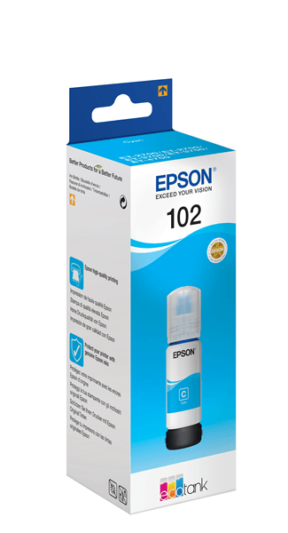 CONSUMIBLE EPSON CYAN BOTELLA ECOTANK 102