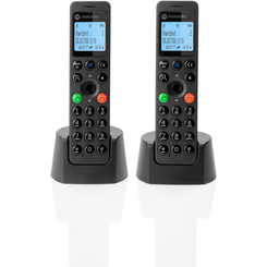 MOTOROLA DOT202 teléfono DECT DUO Negro