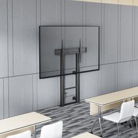 Miniatura 5 de AISENS - SOPORTE SUELO CON MANIVELA Y FIJACION A PARED, TV 120KG DE 60-100, NEGRO
