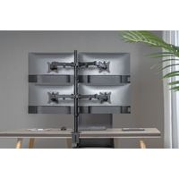 Miniatura 7 de SOPORTE PANTALLA PARA MESA 17"-32" DOBLE BRAZO ARTICULADO SOPORTA 4 MONITORES VESA STANDARD HASTA 9KG