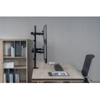 Miniatura 8 de SOPORTE PANTALLA PARA MESA 17"-32" DOBLE BRAZO ARTICULADO SOPORTA 4 MONITORES VESA STANDARD HASTA 9KG